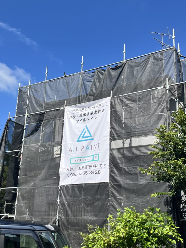 川越市にて外壁屋根塗装工事完工しました✨